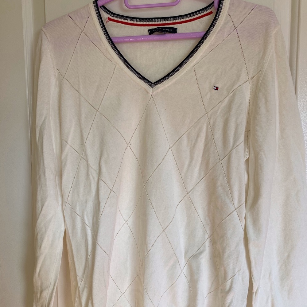 Tommy Hilfiger White Sweater size M
